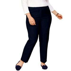 Talbots Plus Size Hampshire Ankle Pants - Solid